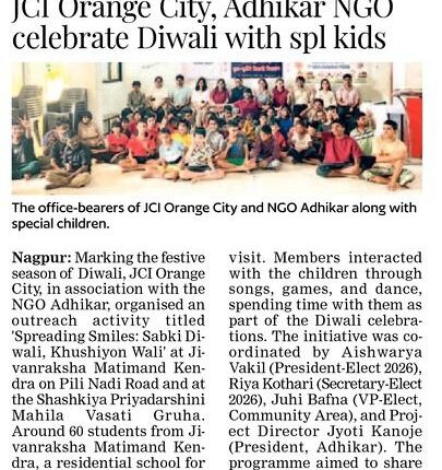 Spreading Smiles: Diwali Celebration with Special Children